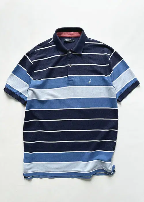 [XL] Nautica Stripe Short Sleeve kara T-shirt