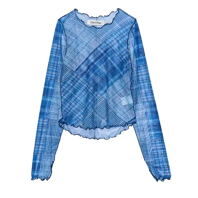 gyeong Check Mesh Top