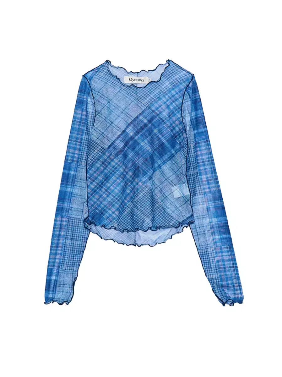 gyeong Check Mesh Top