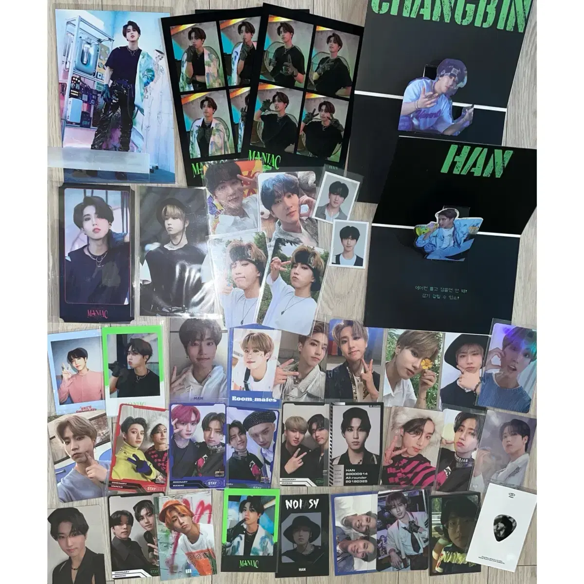 Straykids skz han jisung pola Maniac Bookmarks changbin Stay kit Photocard