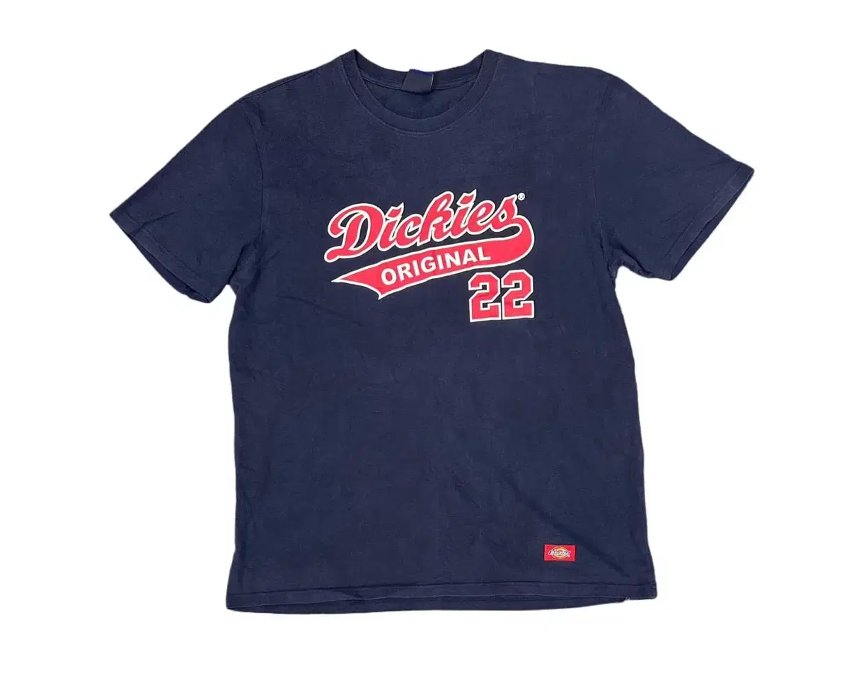 Dickies Original Big Logo Navy Vahn Short Sleeve Tee (XL)