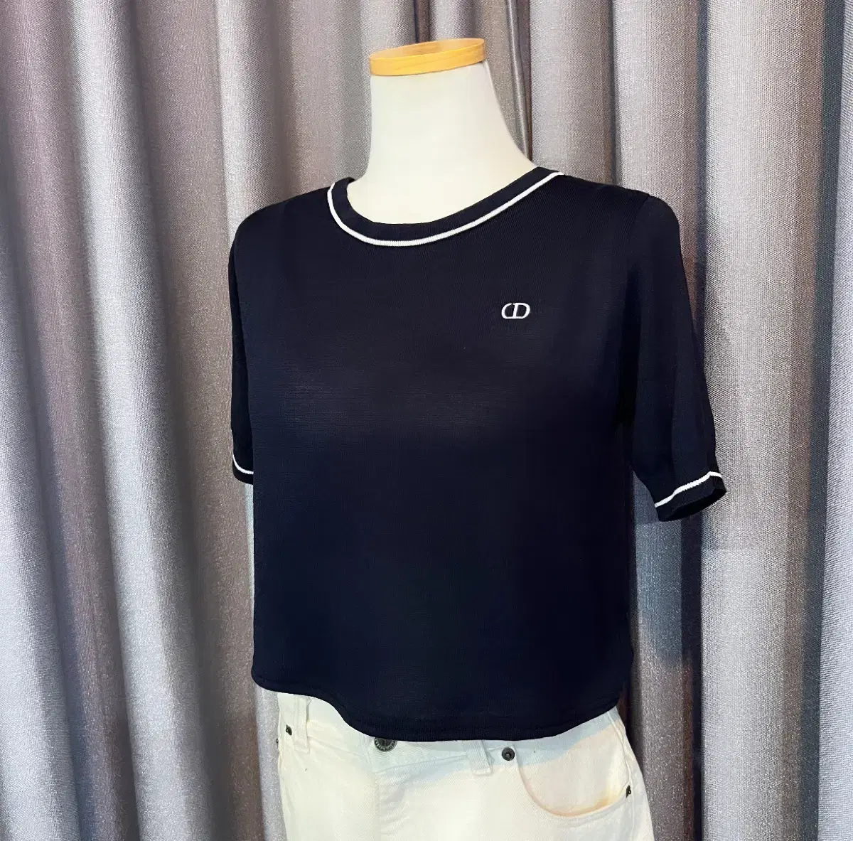 Vintage Dior Knit Crop Remake