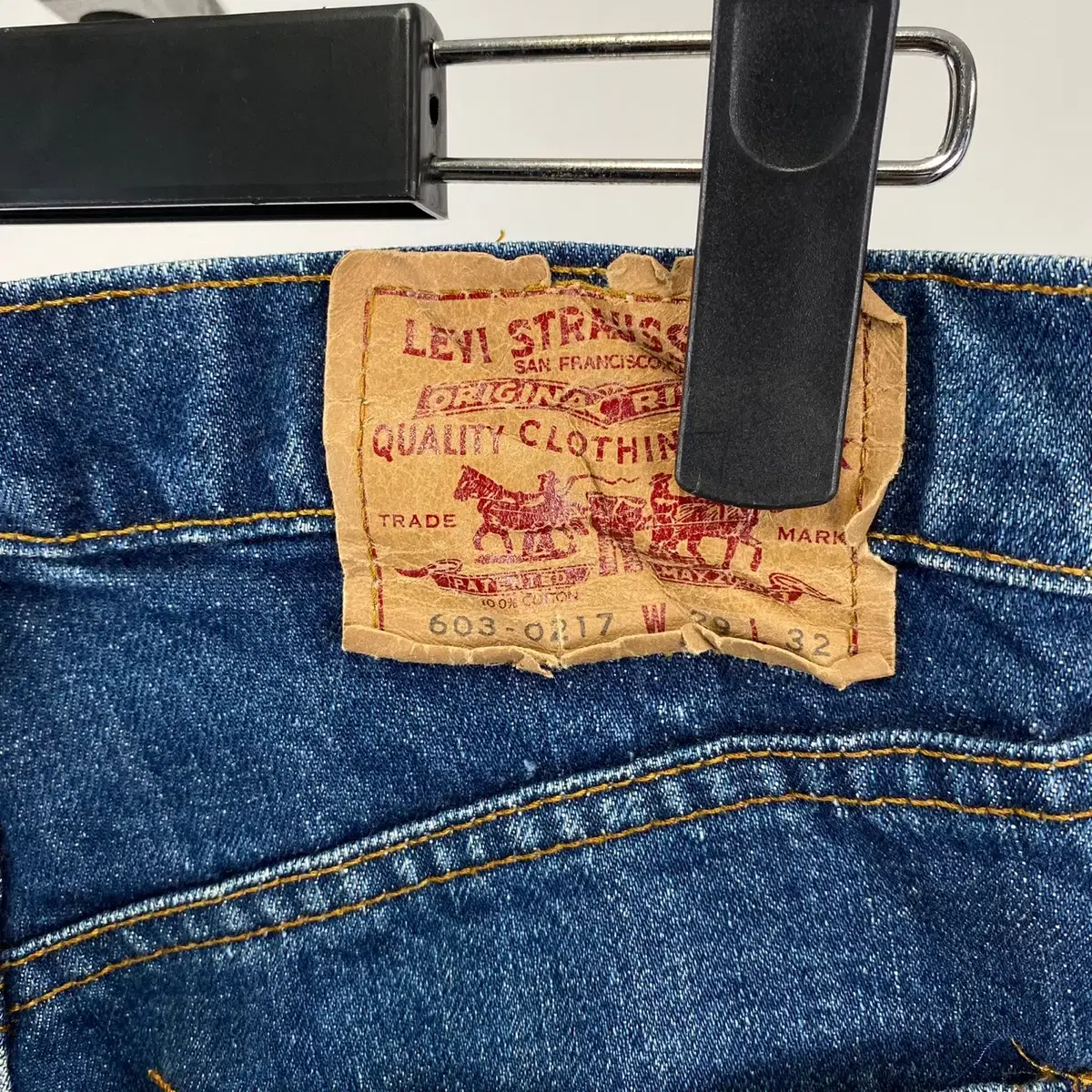 빈티지 90s LEVI'S 603-0217 데님 숏팬츠