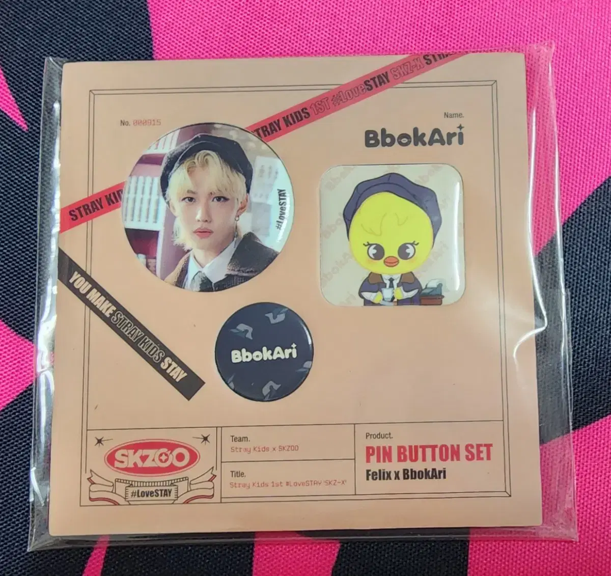 Straykids felix Pin Badge Set