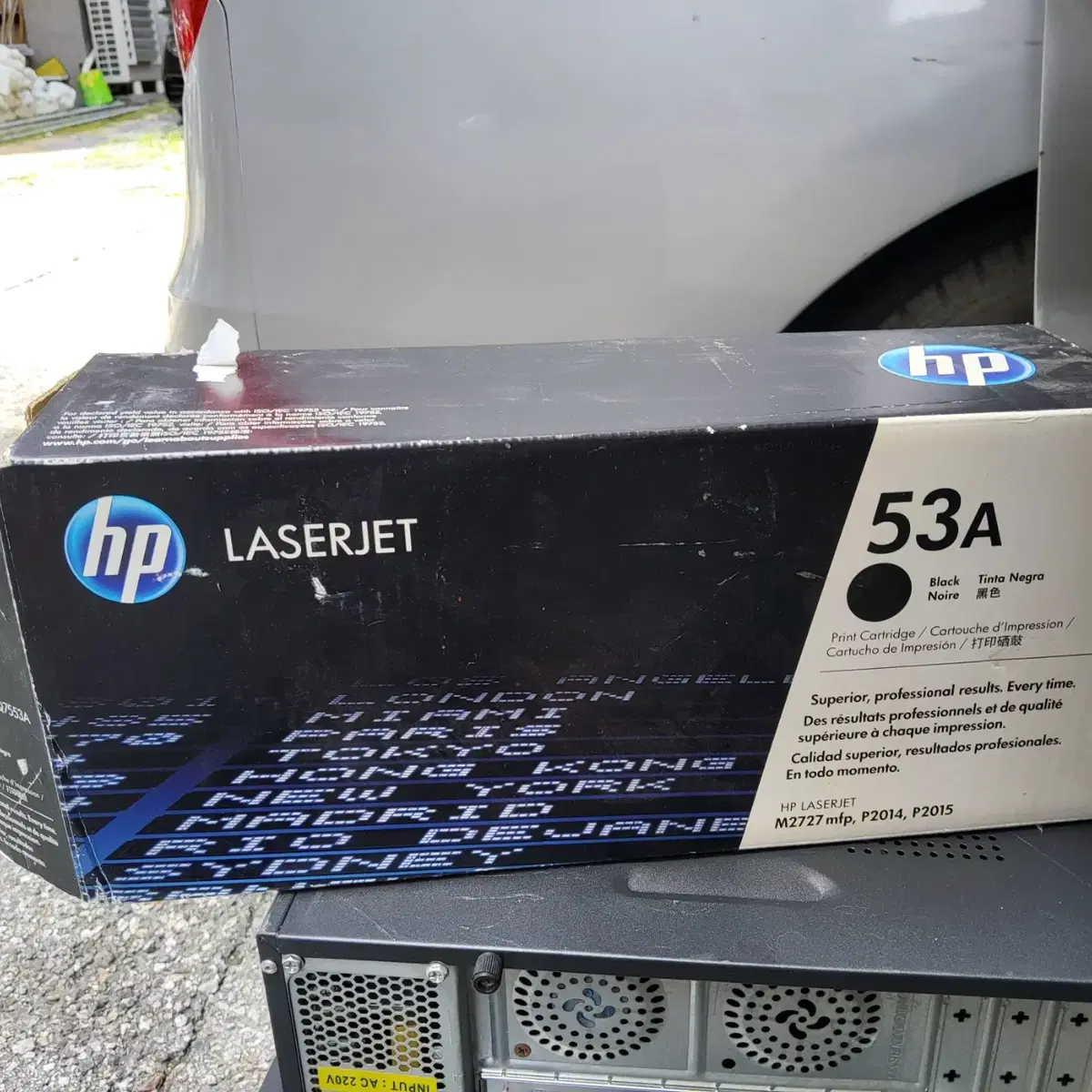 HP Q7553A 정품토너 팝니다.