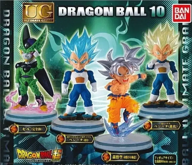 Dragon Ball Gacha Figures SuperUG Dragon Ball 10th Edition 4pcs