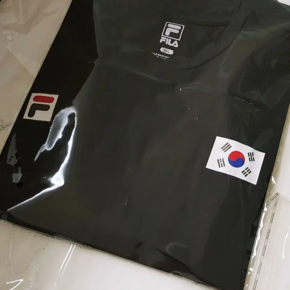 [XXL] 휠라 FILA  국가대표 반팔티 블랙350