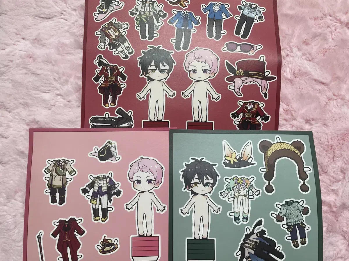 Angsta unofficial goods Itsukishu Kagehira Mika Mikashumika Paper Doll Set WTS