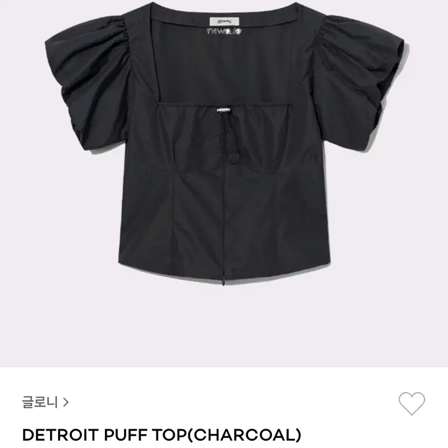 글로니 블라우스 detroit puff top