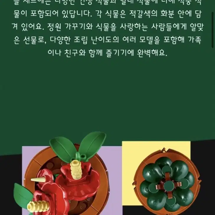 택포 새상품 레고 정품 타이니 플렌츠 미니어처 식물들