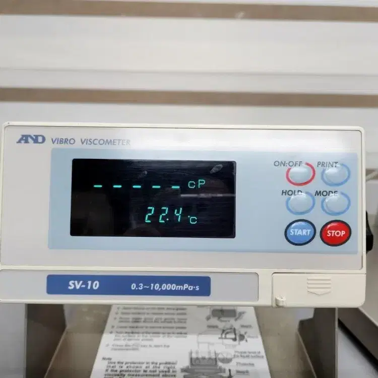 AND VIBRO Viscometer SV-10 진동식 점도계.