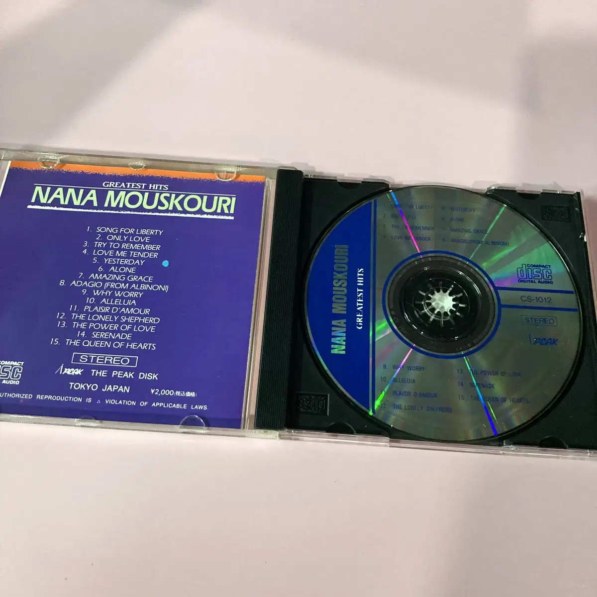 [중고음반/CD] 나나 무스쿠리 NANA MOUSKOURI 베스트앨범