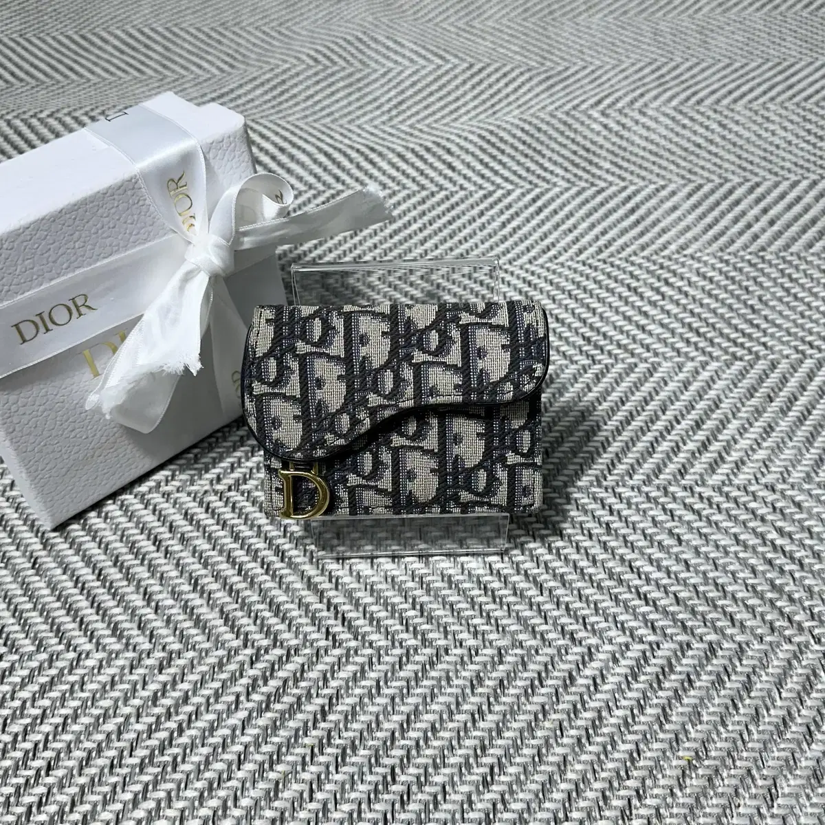 Dior Oblique Saddle Card Holder