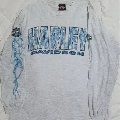 90s Vintage Harley-Davidson Lightning Long Sleeve for sale