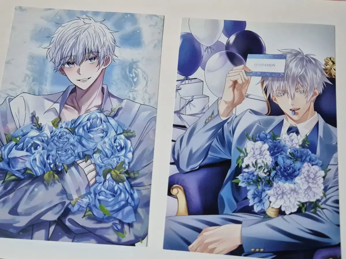 Zuu Spinning Gojo Satoru's Birthday Cafe postcard bulk WTS