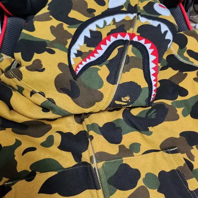 베이프 후드집업 황계 BAPE PONR 1st Camo 2nd Shark