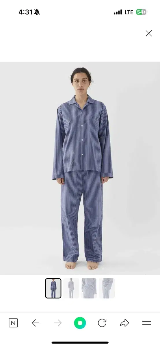 tekla tekla pajama shirt M