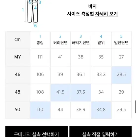 마틴플랜 바지 입니다