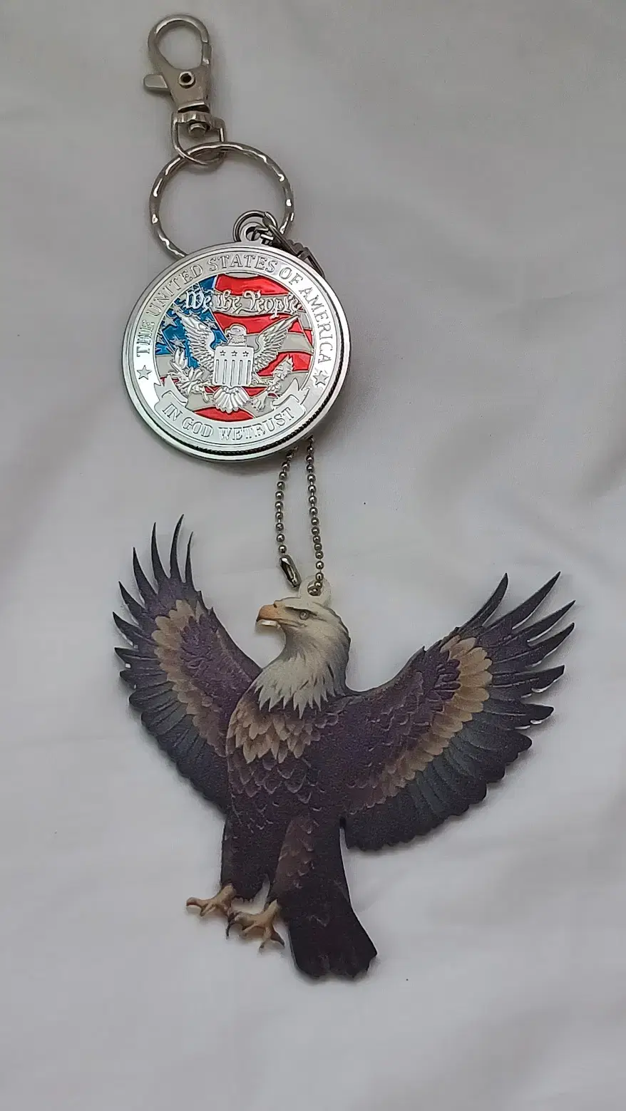 미국 상징 금속 코인 펜던트와 아크릴 독수리 디자인 키링 | 브랜드 중고거래 플랫폼, 번개장터