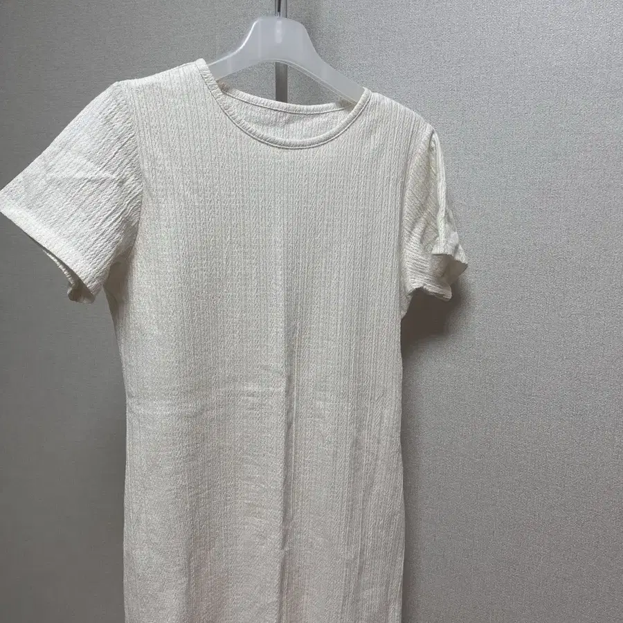 유스 Long-Line Jersey T-Shirt Ivory