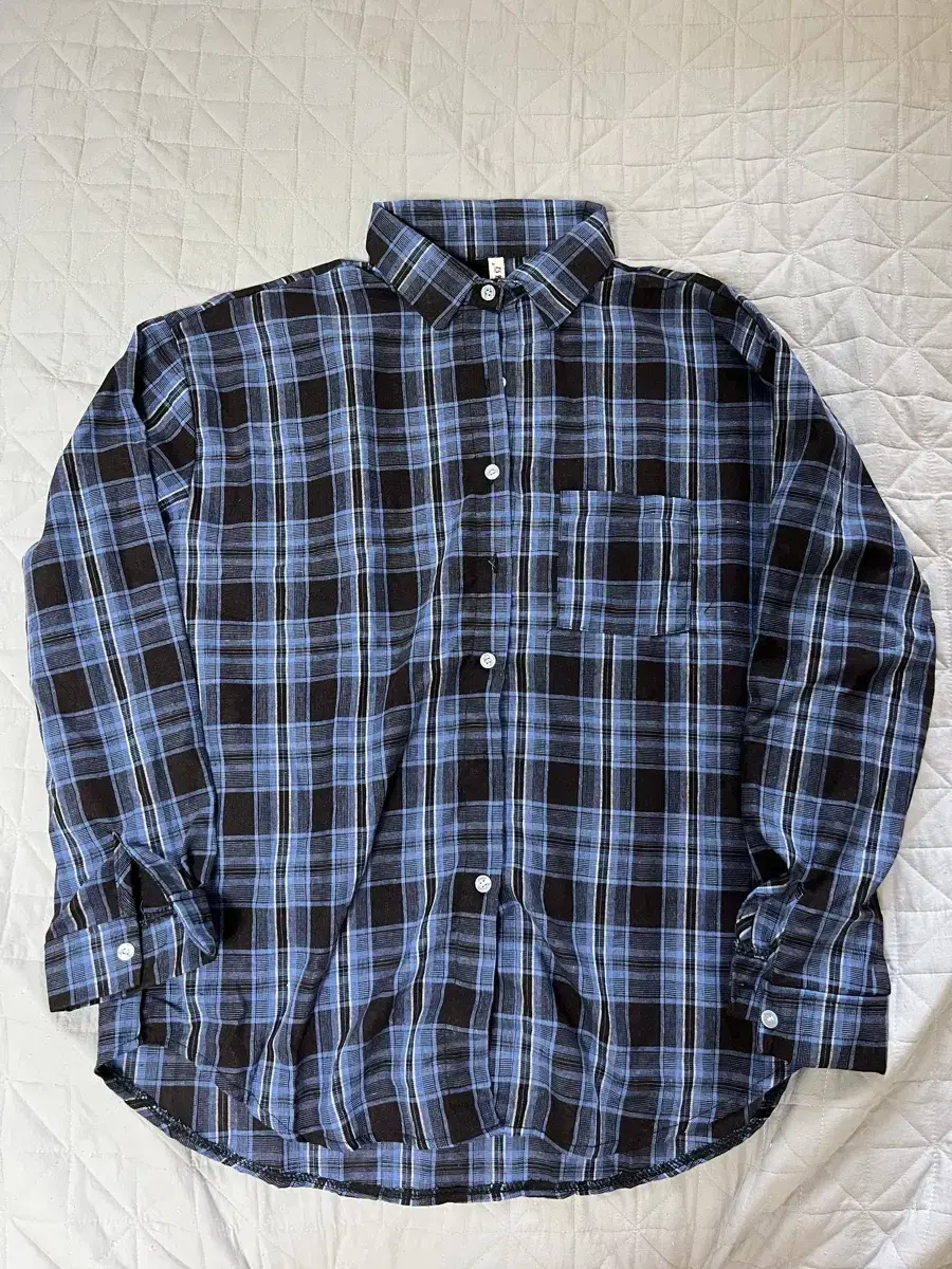 Blue checked shirt