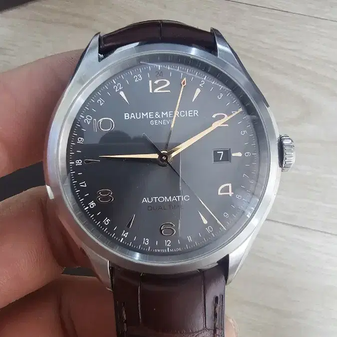 보메메르시에 BAUME & MERCIER 손목시계 클리프 톤 듀얼 타임