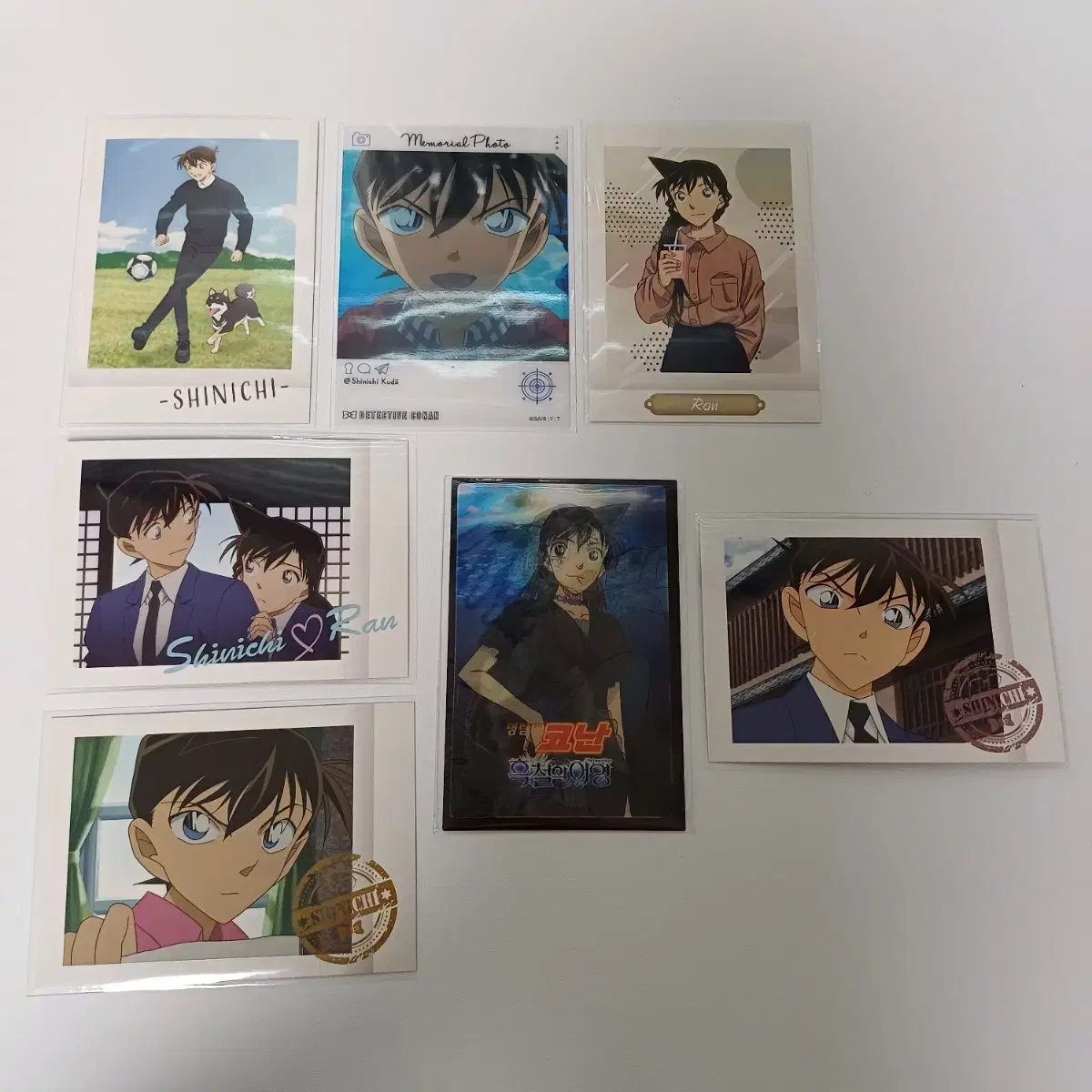 Detective Conan Shinichi Ran Shinran Pasha lenticular Emoka bulk WTS