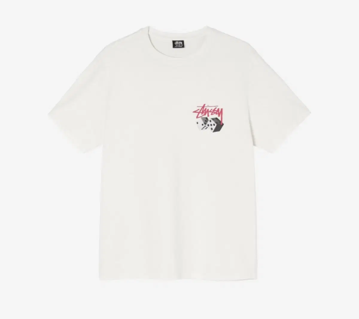 Stussy Roll the Dice Pigmented Dyed Tee Natural