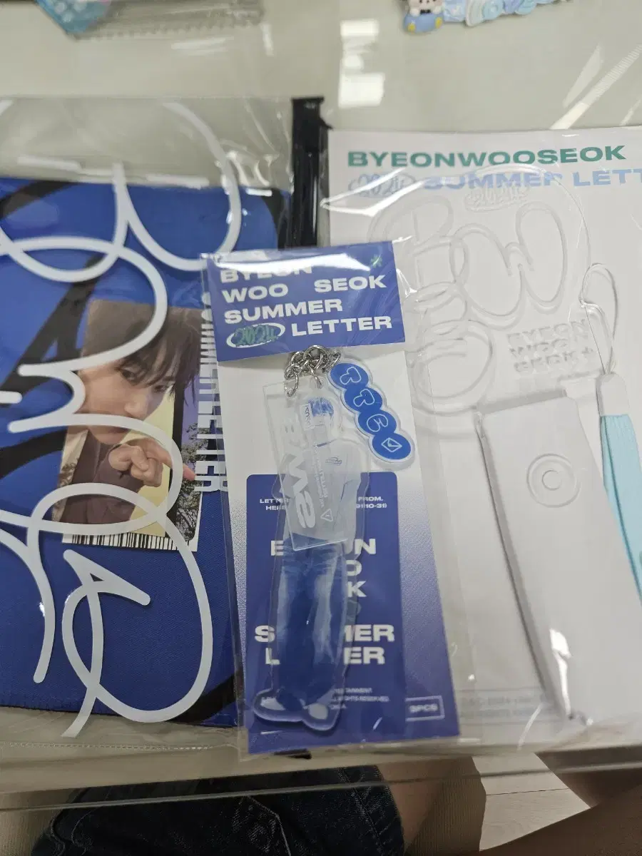 Wooseok Byun Panmiping MD slogan lightstick Keyring