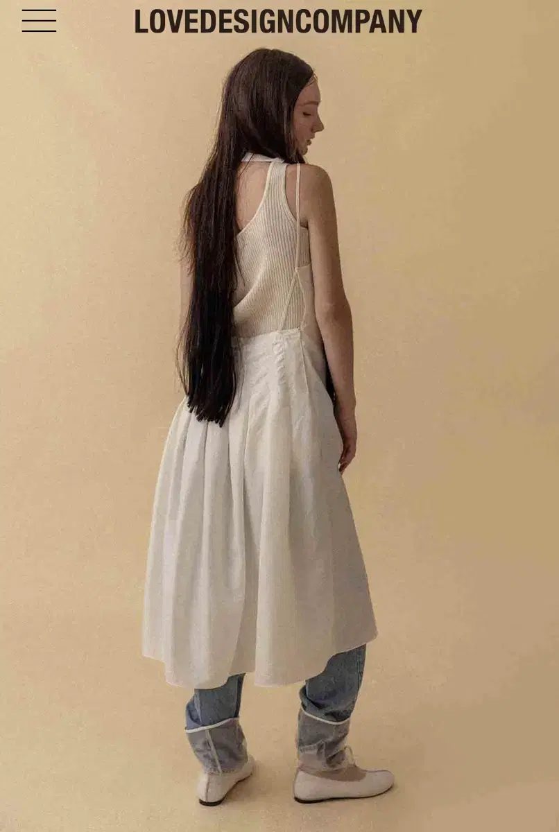 아뜰리에 에디션 원피스 Pleated Long Dress