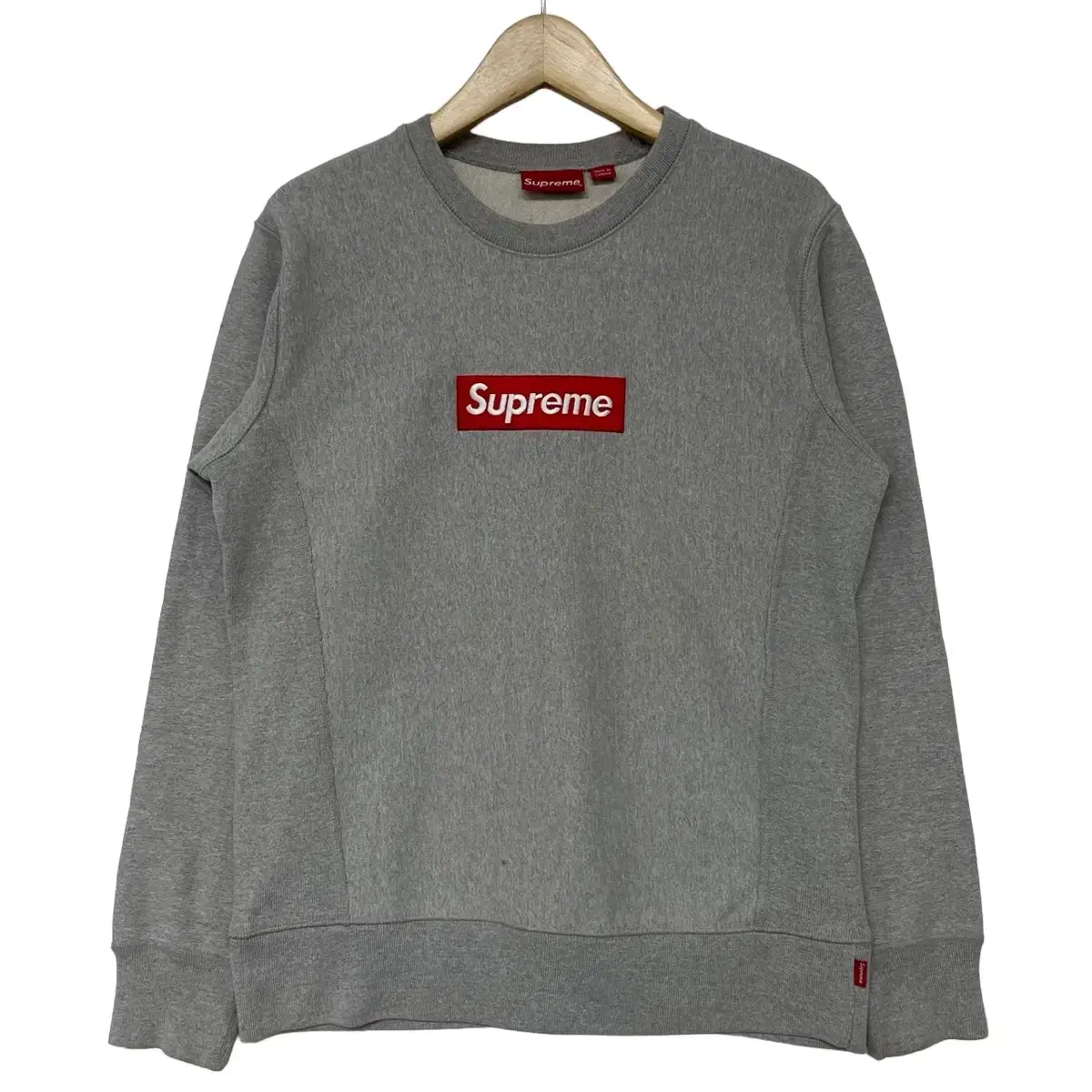 슈프림 Supreme 15aw 박스로고 맨투맨 그레이