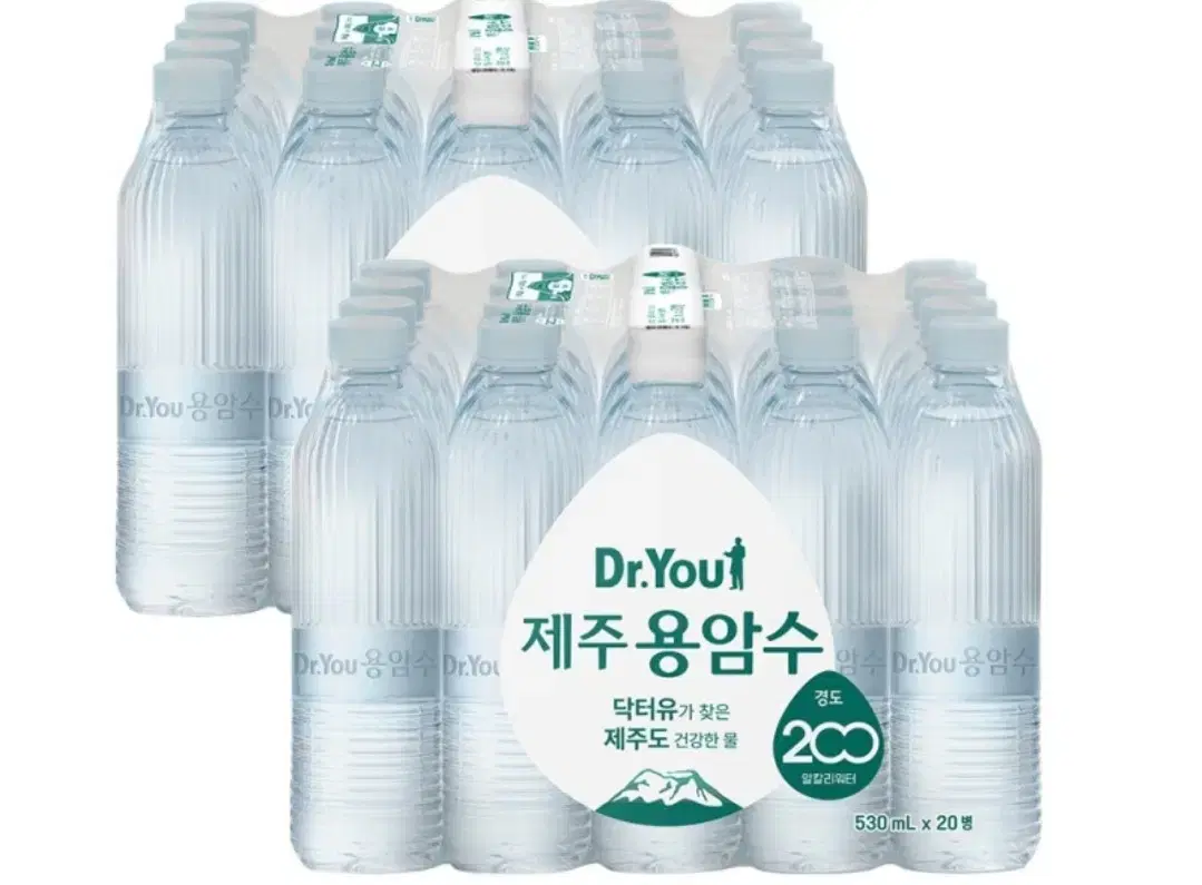 오리온 닥터유 제주용암수 530ml 40펫 무라벨 생수 무료배송