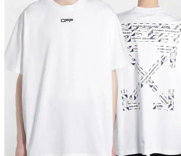 Off-White Tape Arrow Short-Sleeved T-Shirt Oversized 105-110 Over