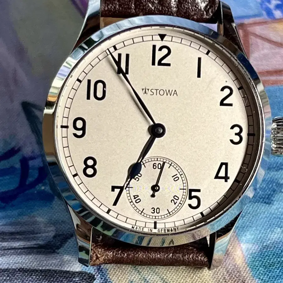 STOWA 스토바 마린 아라빅 41mm. 수동. 실버