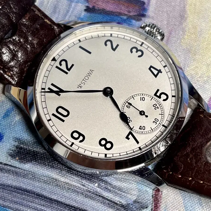 STOWA 스토바 마린 아라빅 41mm. 수동. 실버