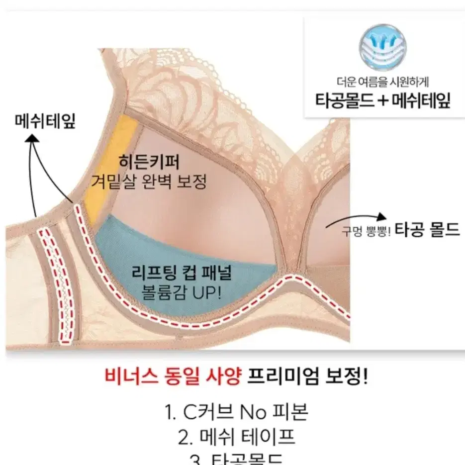 신영와코루 2024  슬림업 V26-아쿠아 라이크라 브래지어