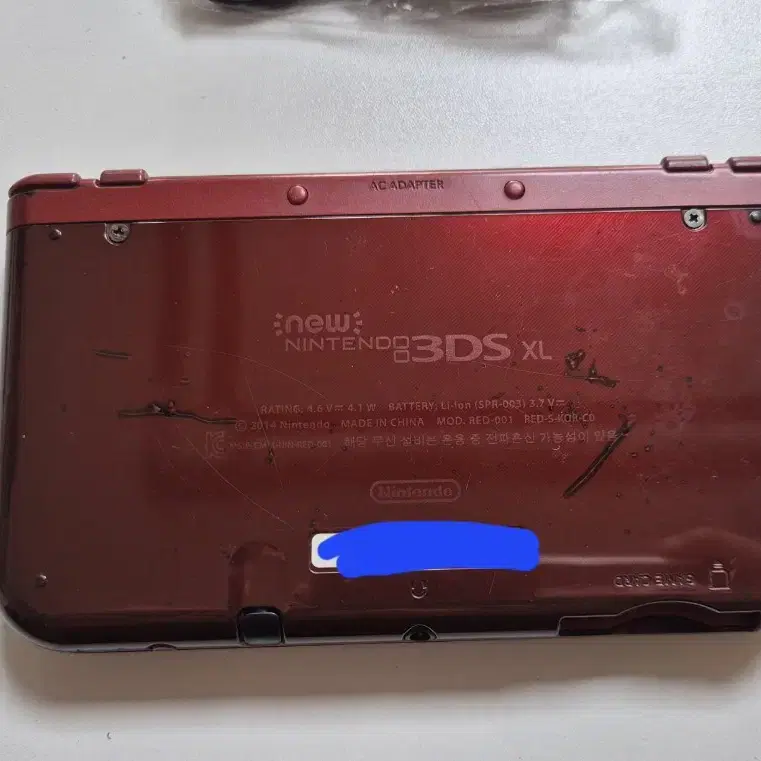 뉴 닌텐도 3dsxl 플레이용 + 충전케이블