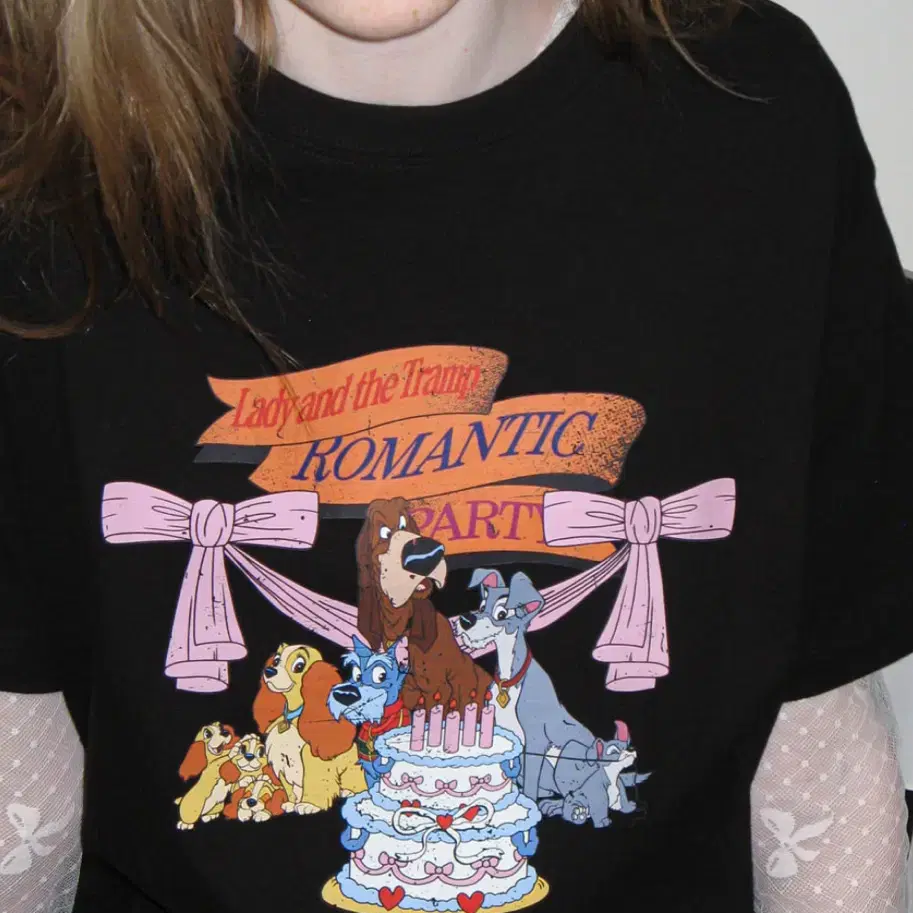 [ronron]ROMANTIC PARTY BASIC FIT T SHIRT