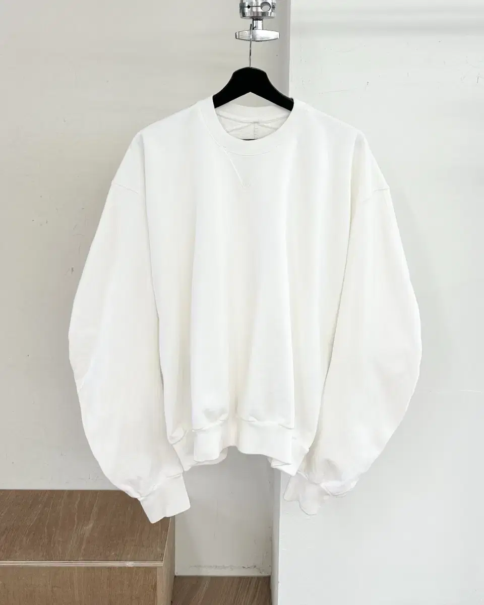 Maison Margiela Ivory Backstitched Sweatshirt