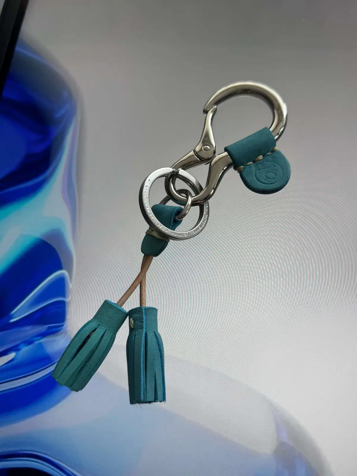 KC,s circle fringe keyring