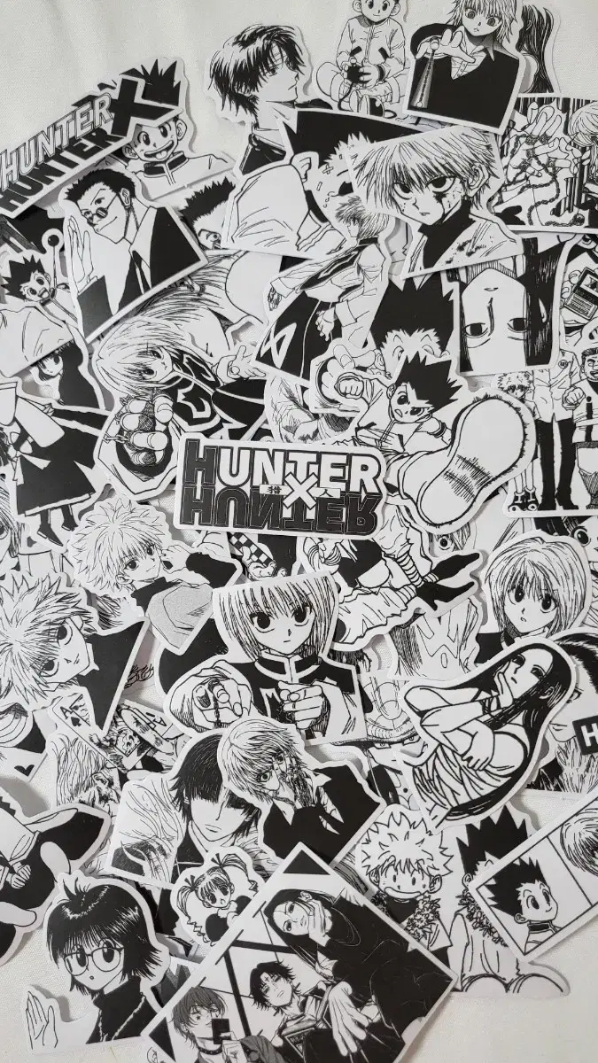 Hunter x Hunter Black and White sticker Hunter Anyincut Kiria gon Hisoka Chloro Waterproof Daku