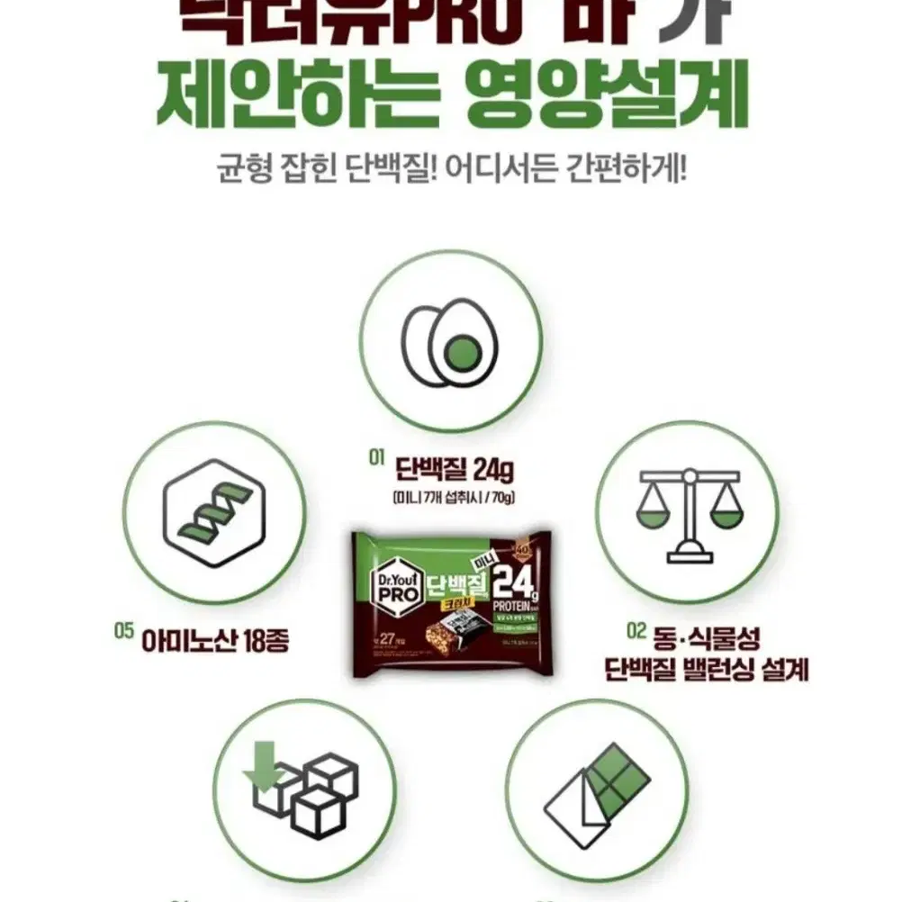 닥터유프로 단백질바 크런치미니 프로틴 54개(27개X2봉)헬스10490원