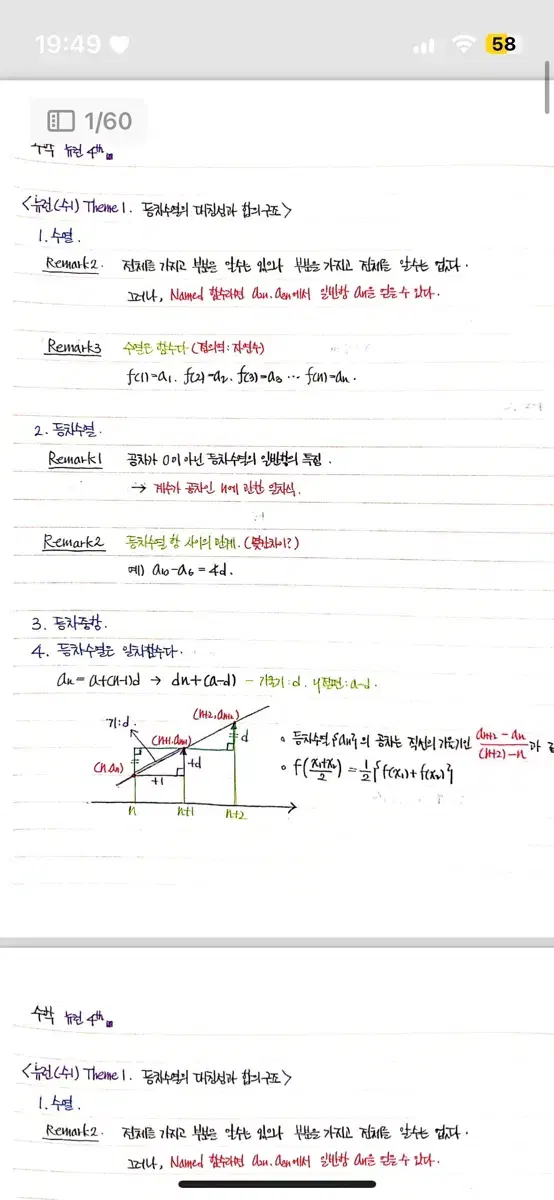 뉴런 수1,2 23,24,25 합본,대치동스킬 필기본 팝니다