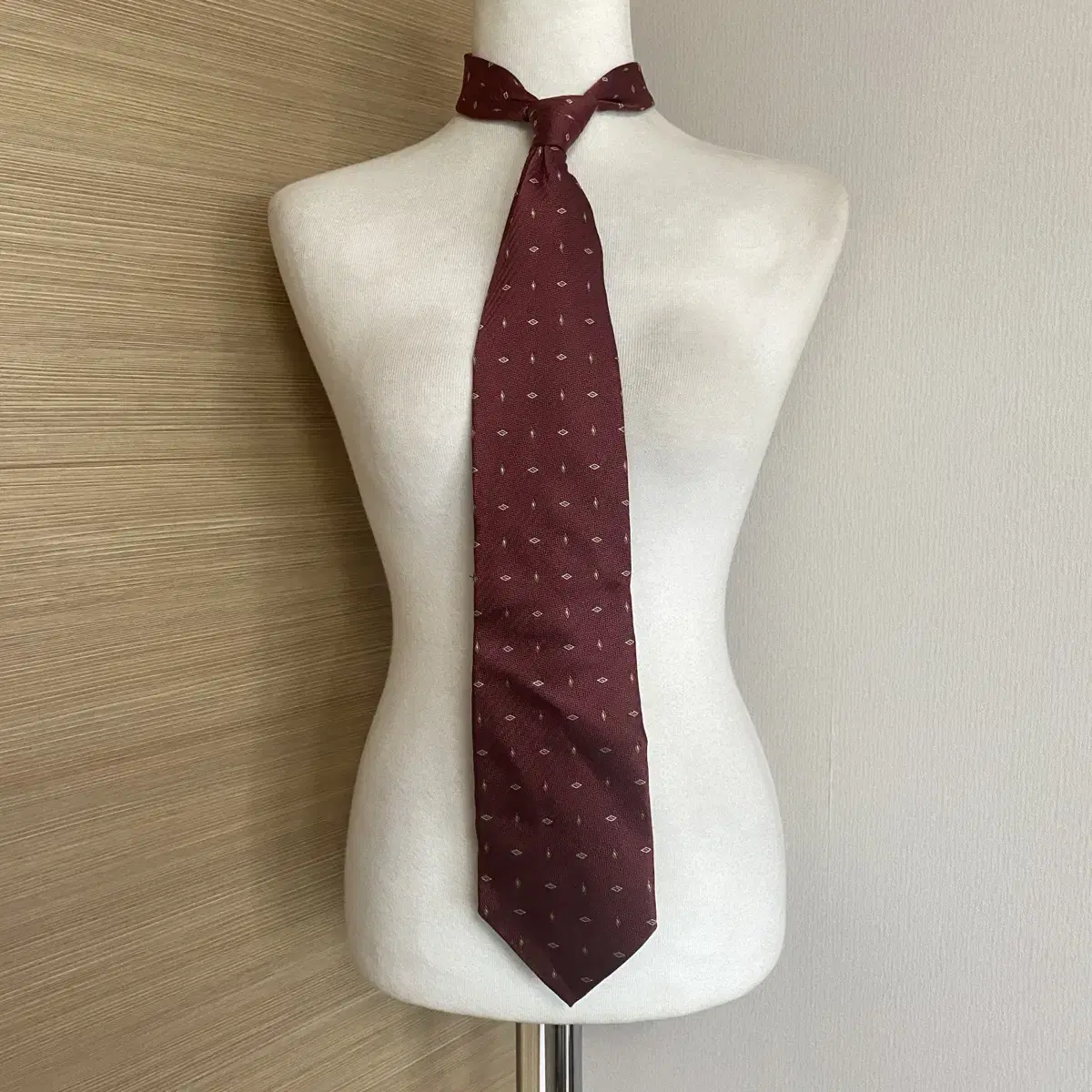 Vintage red burgundy necktie