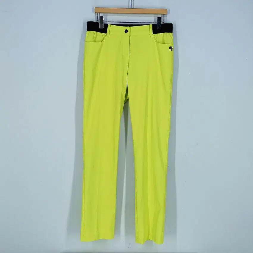 Benjeff Women's Slim Fit Thin Pants Fluorescent Yel 67 (HU32892)