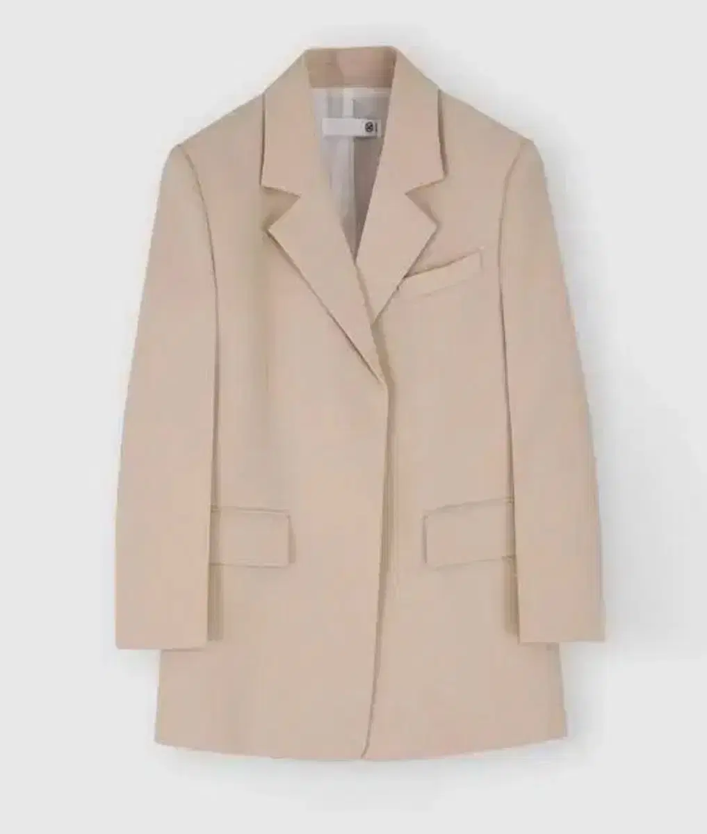 Recto single breasted blazer beige