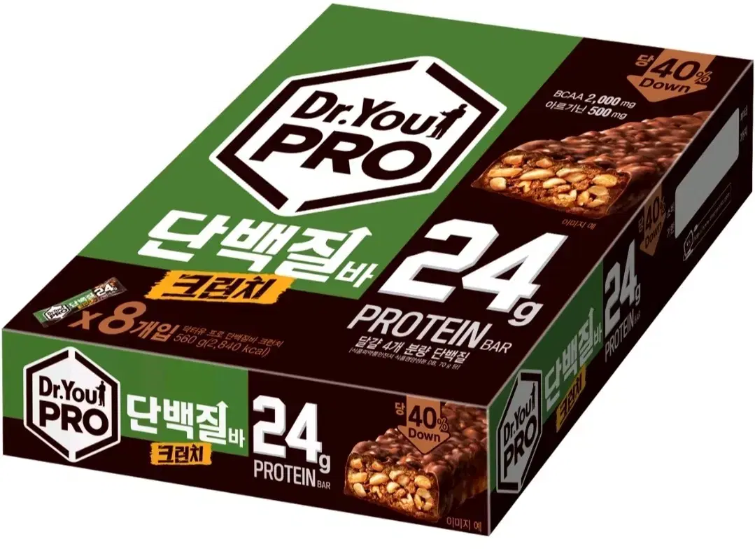 [무료배송] 닥터유 프로 단백질바 70g 8개 크런치 프로틴바