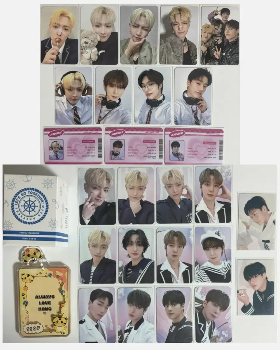 Bulk)ateez photocard doll Goods Disposal ateez hongjoong san seonghwa ld Unreleased photocard