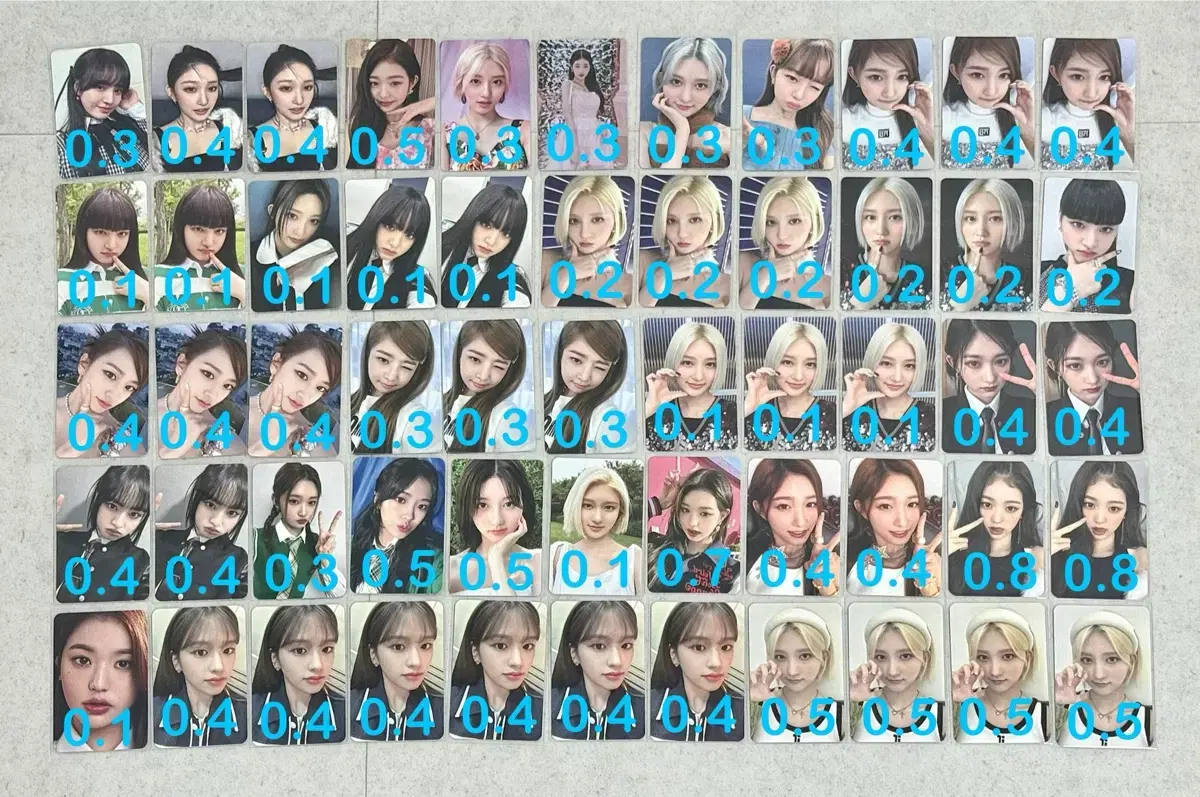아이브 가을 안유진 레이 장원영 리즈 이서 포카 판매 양도 합니다!