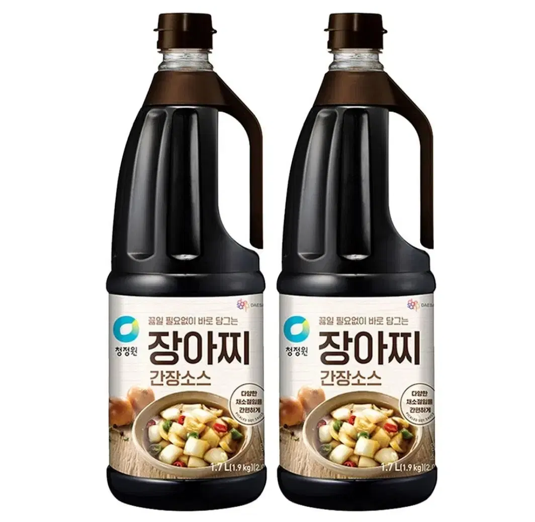 [무료배송] 청정원 장아찌 간장소스 1.7L 2개